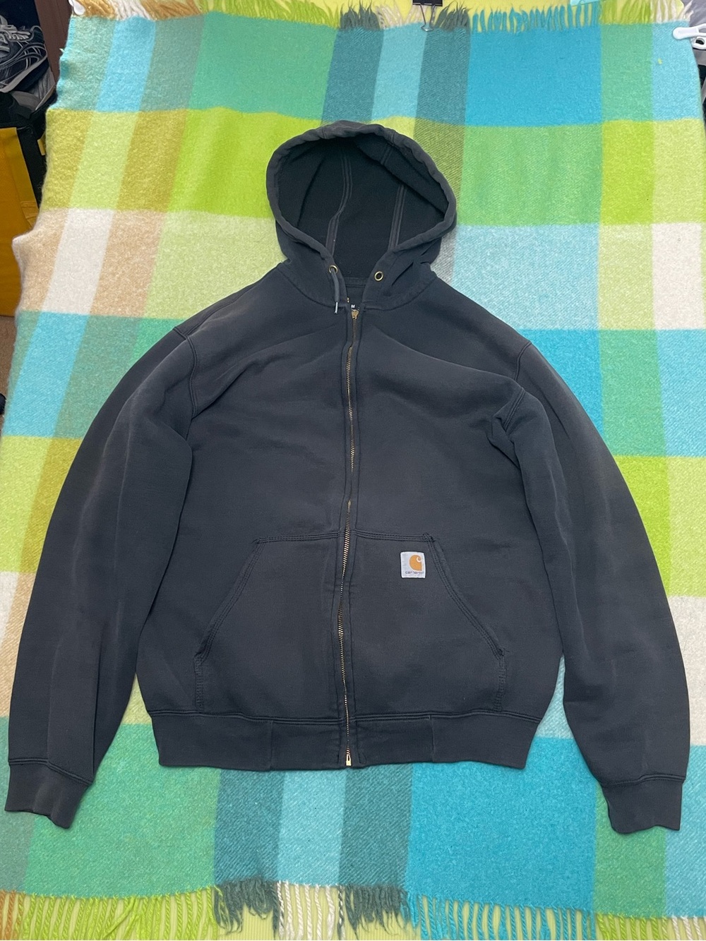 Vintage Carhartt Sun Faded Full Zip Hoodie